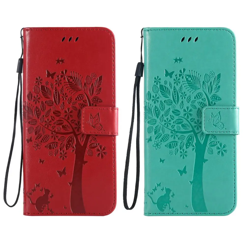 

Leather Cases Cat Tree For Coque Sony L2 L1 XA Ultra XA1 XA2 XA3 XZ XZ1 Compact XZ2 Premium XZ3 XZ4 Z5 Mini Frame Card Slot P06Z