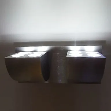 

8W Modern LED Wall Lamp Light With 4 Lights For Home Lighting Wall Sconce Silver Aluminium Body