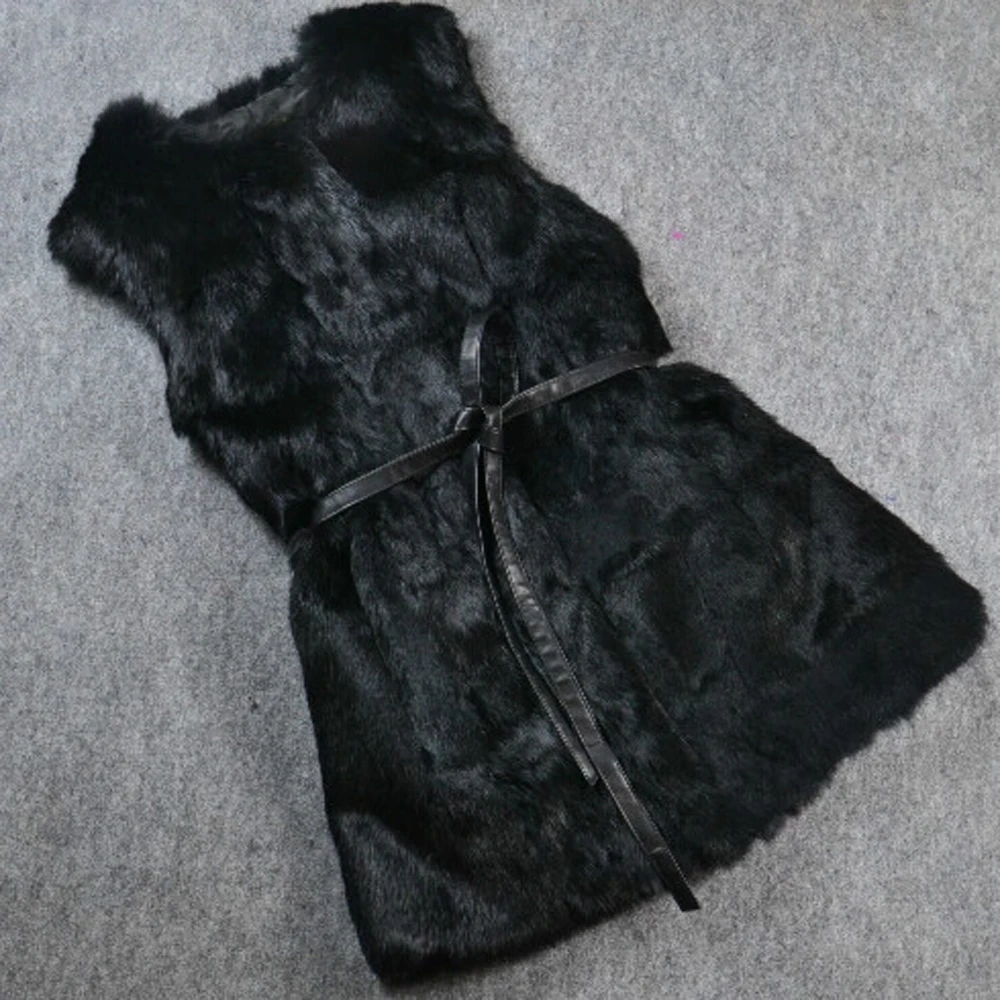 Жилет из натурального меха кроличьего KFP738 хит продаж 2019|rabbit fur vest|fur vest realnatural |