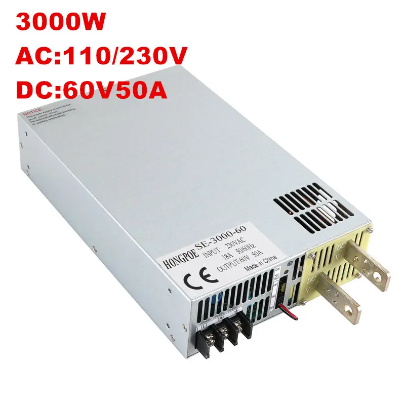 US $275.18 NEW 60V Power Supply 60V 05V Analog Signal Control ACDC High Power 060V Adjustable Power DC60V Transformer Power Supply