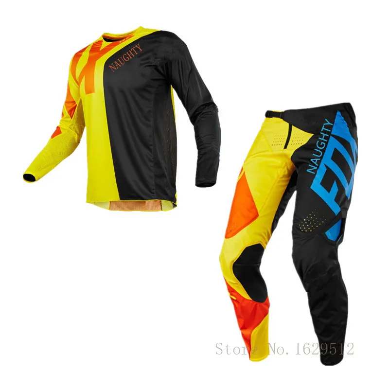 

2018 NAUGHTY FOR 360 Preme Motocross Combos DH XC Off-road Motorcycle Racing Jersey MTB MX Pants Motorcycle Protective Gear