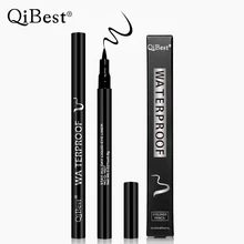 QiBest черный коричневый жидкая подводка для глаз Карандаш косметический водонепроницаемый стойкий Гладкий тщательный карандаш для глаз макияж Q1627