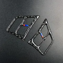 Углеродного волокна рулевого колеса автомобиля и пуговицы Обложка отделка украшения для BMW 3 серии(E90) 2005-2012 кнопки крышка