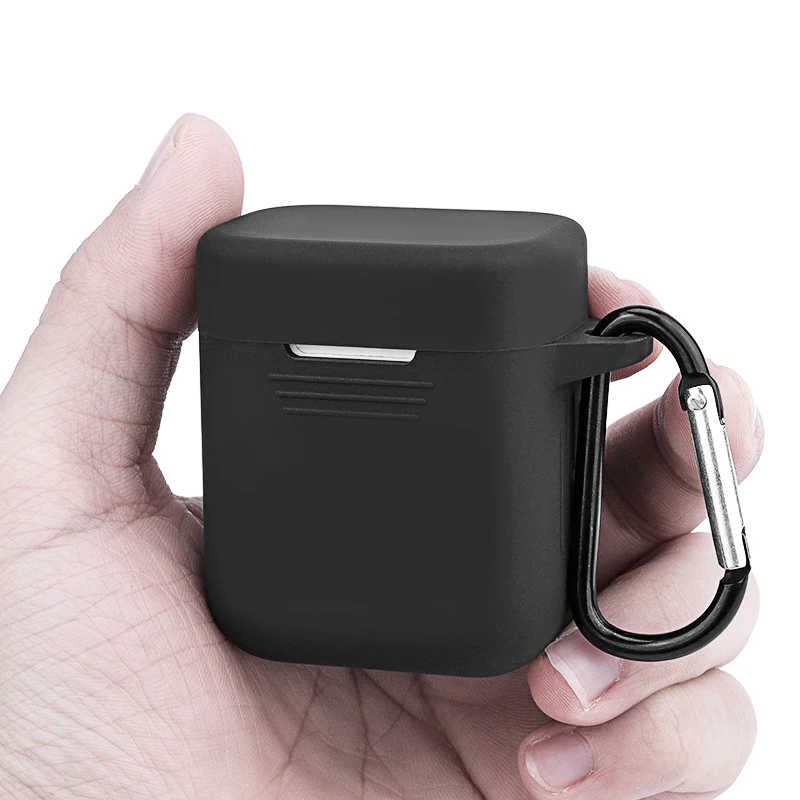 

For Xiaomi Airdots Pro Silicone Case Shockproof Earphone Protective Cover mi Airdots Pro case Headset Accessories with Hook