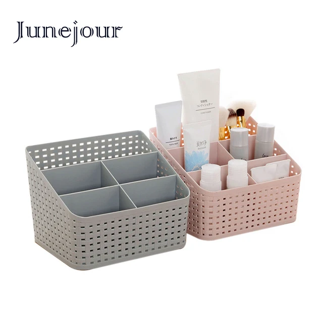 

Junejour Plastic Makeup Organizer Home Office Sundries Cosmetics Storage 5 Grids Desktop Jewelry Storage Box Container Drawer