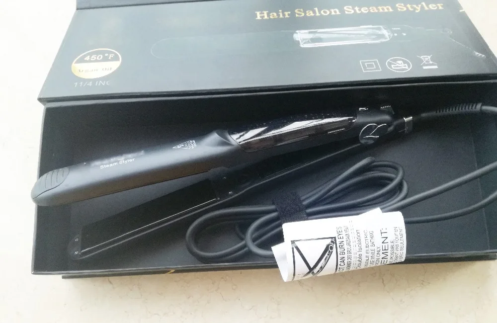 

100-240v steam ceramic electronic hair straighteners titanium professional flat iron Hair Straightener Professional Tourmaline