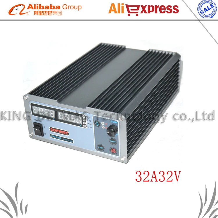 

New upgrade Compact Digital Adjustable DC Power Supply OVP/OCP/OTP MCU Active PFC 32V32A 170V-264V + EU + Cable