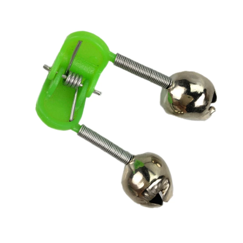 1pcs Night Fishing Rod Float Twin Bells Ring Fish Bait Bite Alarm bell