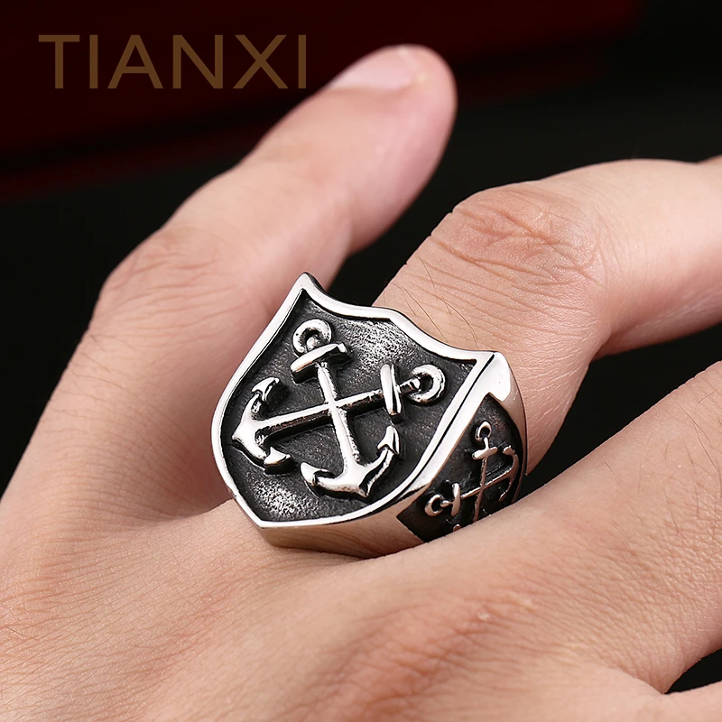 TIANXI Одна деталь продажа нержавеющей Панк Якорь для человека высокое качество