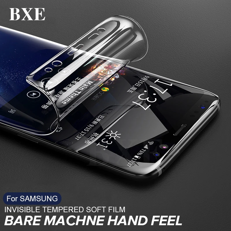 BXE Защитная пленка для Samsung Galaxy S8 S9 S10 Plus Note 8 9 10 Saumsung S Гидрогелевая (не стекло) |