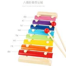 Раннее образование детских игрушек с деревянное Фортепиано Детские деревянные игрушки, восемь звуков и фортепиано детей