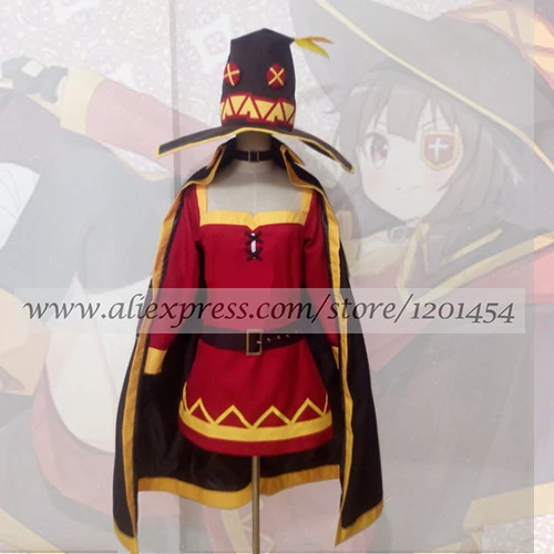 KonoSuba God/'s Blessing On This Wonderful World Megumin Cosplay Costume Full Set