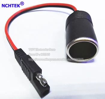 

NCHTEK SAE to Car Cigarette Lighter Female Socket Jack Adapter Cable About 30CM/Free Shipping/10PCS