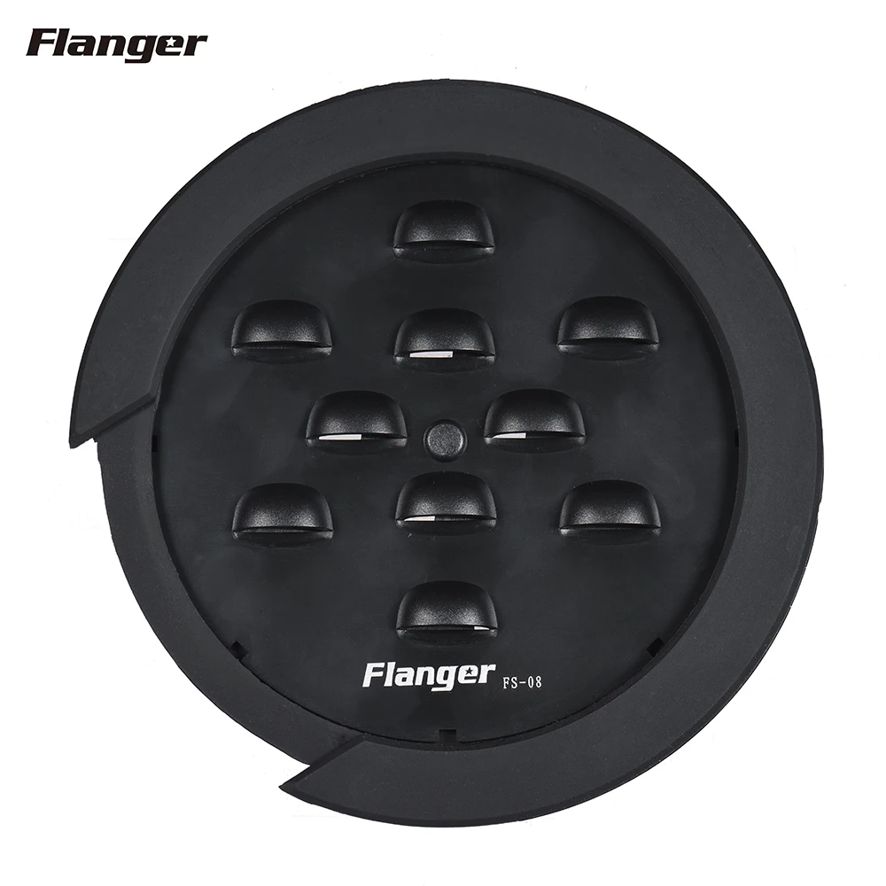 

Flanger FS-08 Guitar Soundhole Sound Hole Cover Block Feedback Buffer Easy Installation & Removal for EQ Acoustic Folk Guitar
