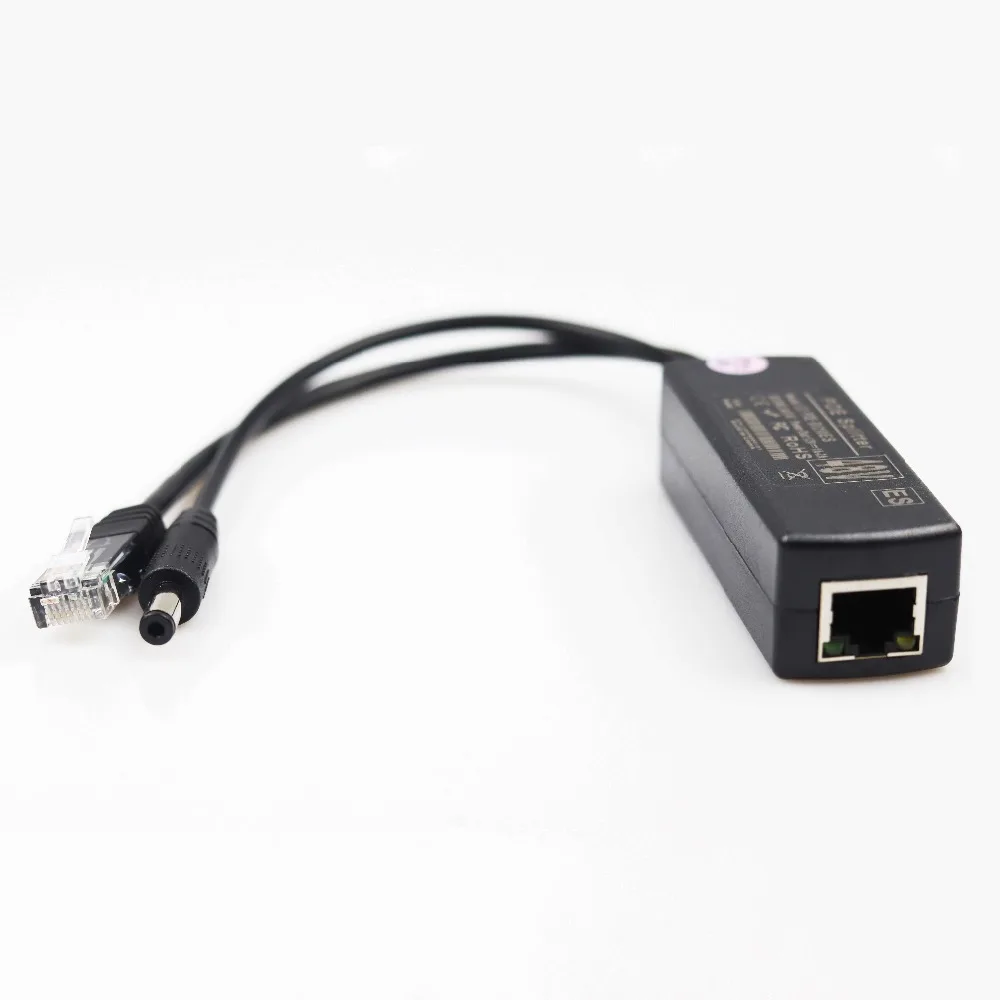 Изолированный 12 V 2A IEEE802.3AF 100 м разделитель PoE сетевой Rj46 разъем Мощность Ethernet Мини ПК, Wi-Fi маршрутизатор Мощность Over Ethernet