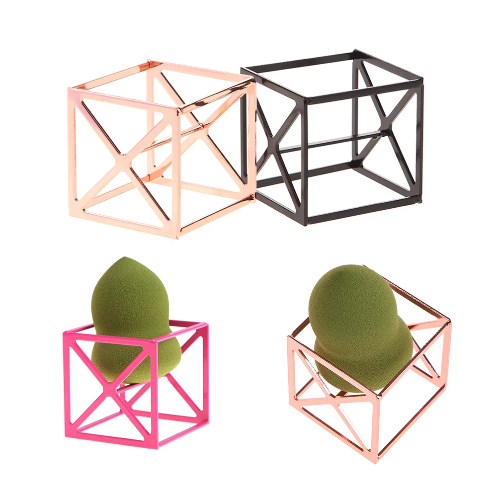 

5*5*5cm Square Base Sponge Anti-mold Dry Storage Shelf Powder Puff Blender Display Drying Stand Holder Makeup Beauty Tool Kit