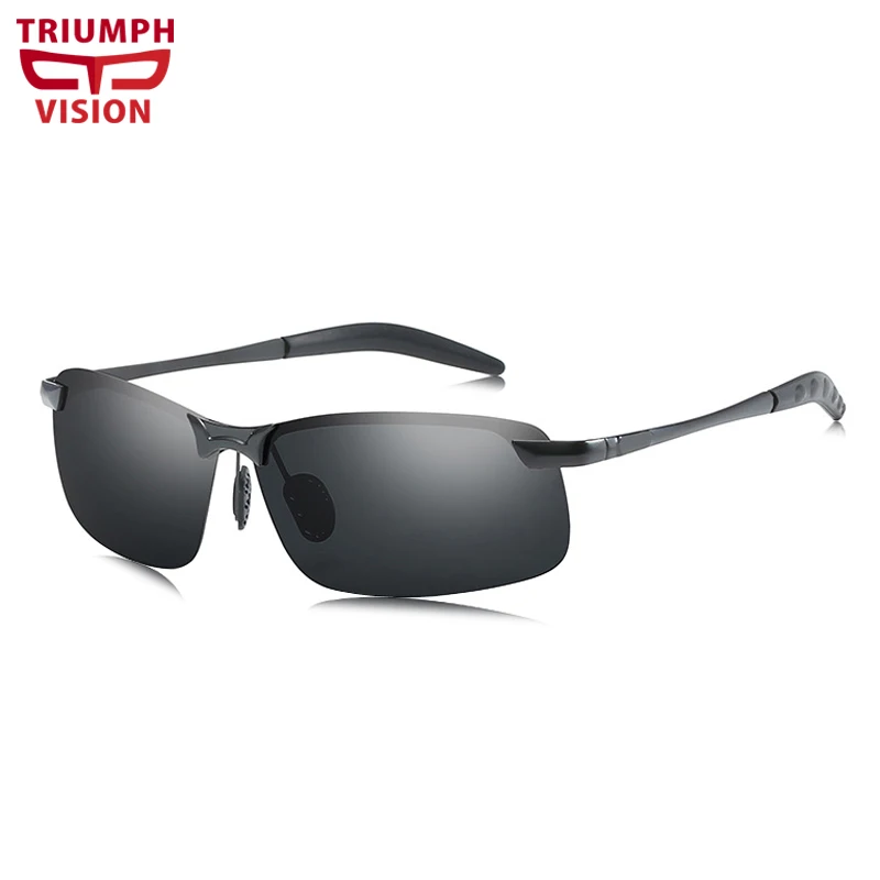 

TRIUMPH VISION Car Driver Sunglasses Men Polarized Cool Anti-Glare Lunette Goggle Style Male Sun Glasses Polaroid Square Shades