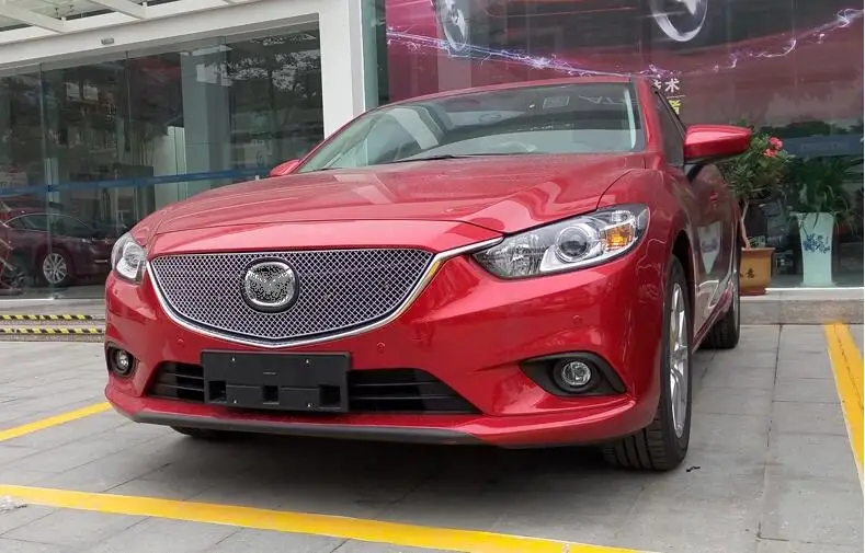 

stainless steel Front Grille Grill trims for Mazda 6 M6 Atenza 2013 2014 sedan