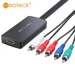 Neoteck 1080 P YPbPr к HDMI компонент преобразователя к HDMI адаптер 5RCA RGB YPbPr видео конвертер мультимедийного интерфейса высокой четкости для PS2 nintendo NGC