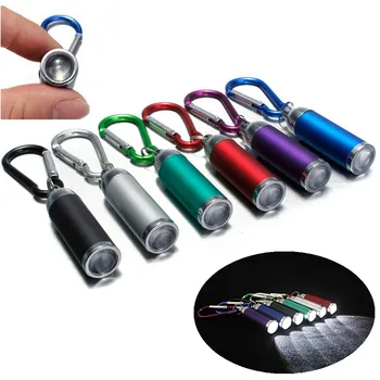 

Mini LED Flashlight Torch KeyChain Keyring Key Chain Ultra Bright Portable For Camping Outdoor Gift LXH