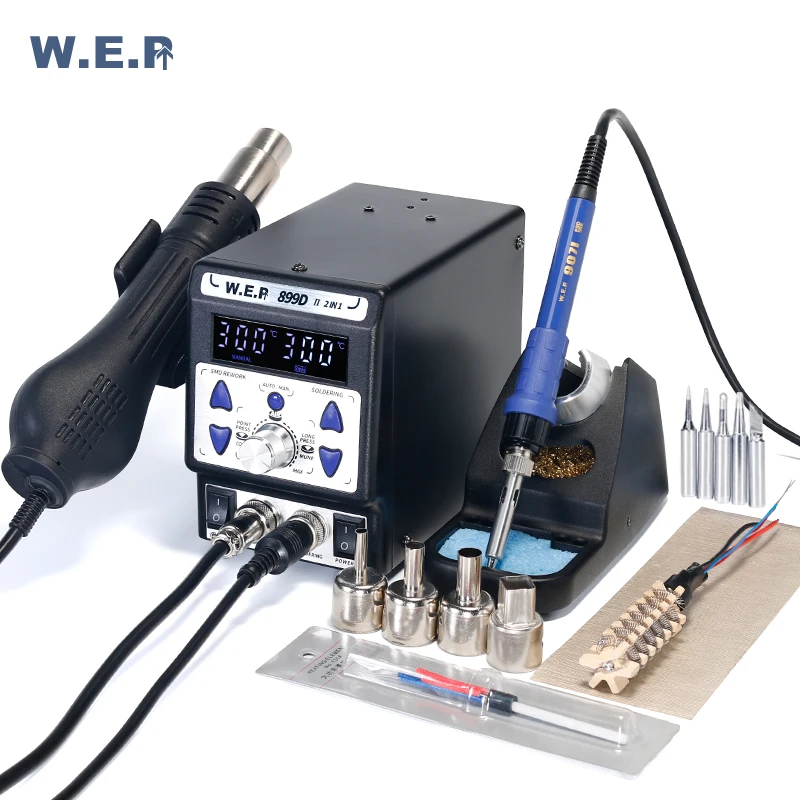 WEP 899D II 8786D обновленная версия наладочная станция для пайки BGA цифровой Дисплей SMD