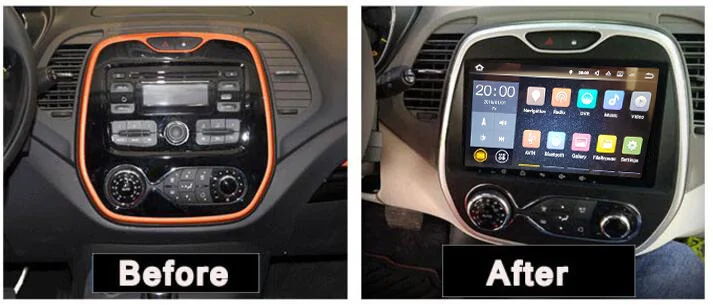 Top Octa Core 4G Android 9.0 Ips 1024*600 Screen Car Multimedia DVD Player For Renault Capture MT 2011-2018 Radio Tapes GPS Recorder 1