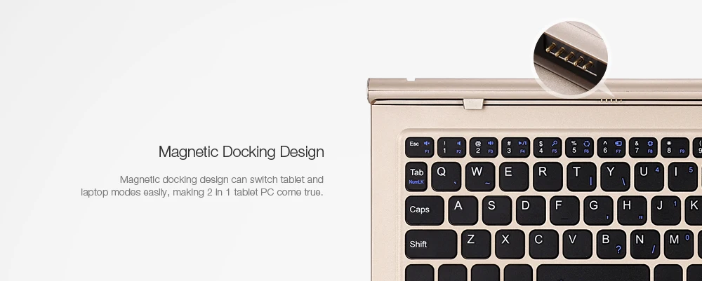 Original Teclast TL - T10S Tbook 10S Keyboard Magnetic Docking Pogo Pin