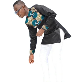 

Fashion Men's African Print Tops Dashiki Short Sleeve Tees Men T-Shirt Custom Made Printed African Men Clothing For Customized