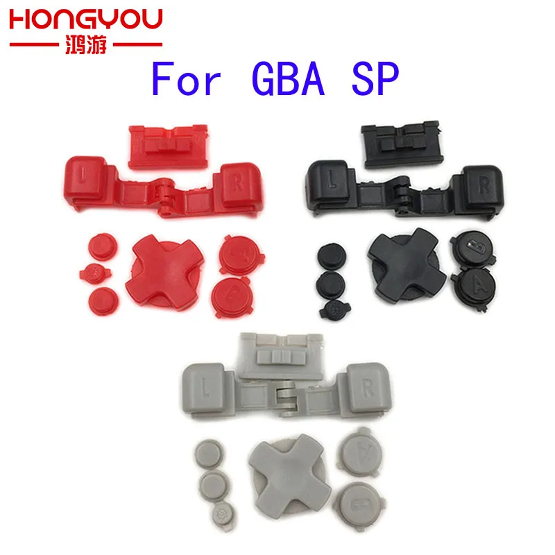 Запасная часть кнопки LR AB D PAD для Nintendo Gameboy Advance SP GBA SP|part| |