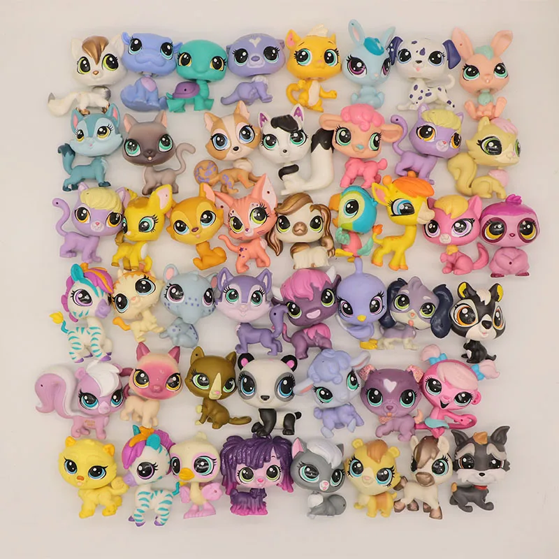 

8/15/20 Pcs Random Send 4-5cm LPS Cat Figure Mini Toy Figures Classic Pet Toys Random Combination Of Head And Body