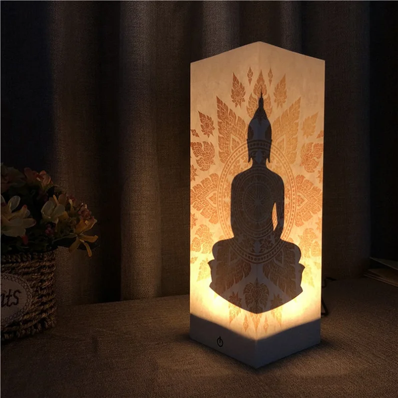 Bedside Lamp Night Light Warm White Bulb Dimmable Gift Wood Table lamp decorative touch lamp night light gift Lamparas 40AP03 (12)
