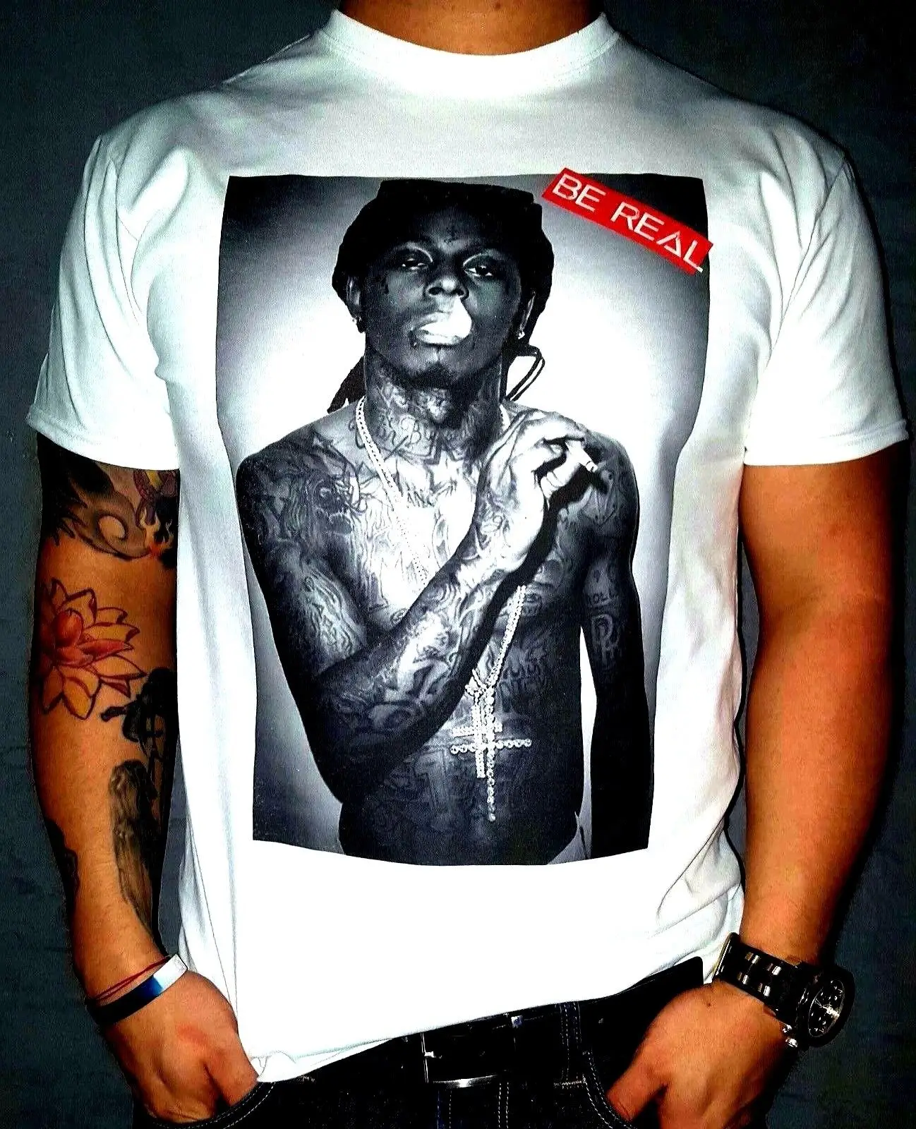 Горячая LIL WAYNE курительная футболка обычная футболка!|Футболки| |