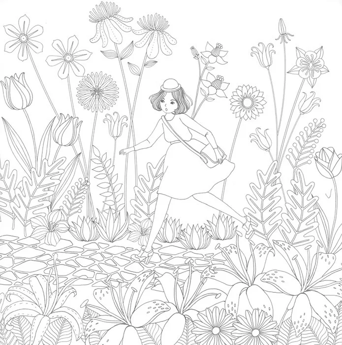 24 Pages Fantasy Dream Secret Garden Series Antistress Coloring Book For Children Adults Graffiti Painting Drawing Art In Books From Office School