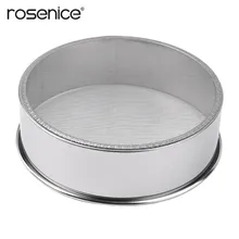 Серебристая сеть из нержавеющей стали, сито для муки, сито для выпечки тортов, порошковый фильтр сахара, сетка