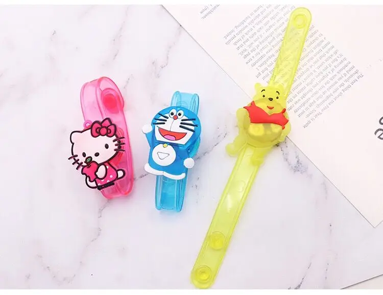 

1pcs Hot Creative cartoon watch Boys girls flash wrist band glow luminous bracelets children's day/Birthday party gifts decor
