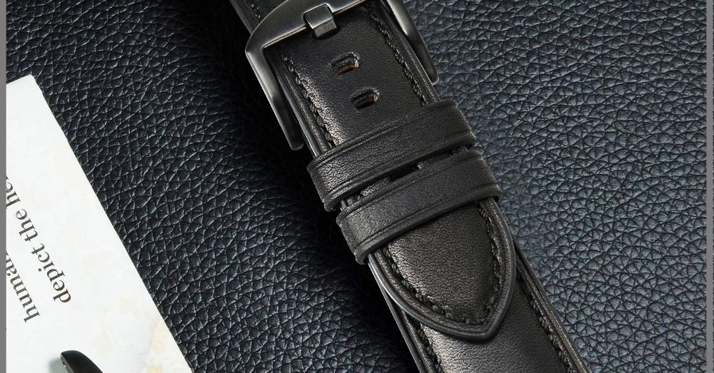 MAIKES Watch strap Watch Accessories Watchbands 20mm 22mm 24mm Genuine Leather Bracelets For samsung gear Watch Band