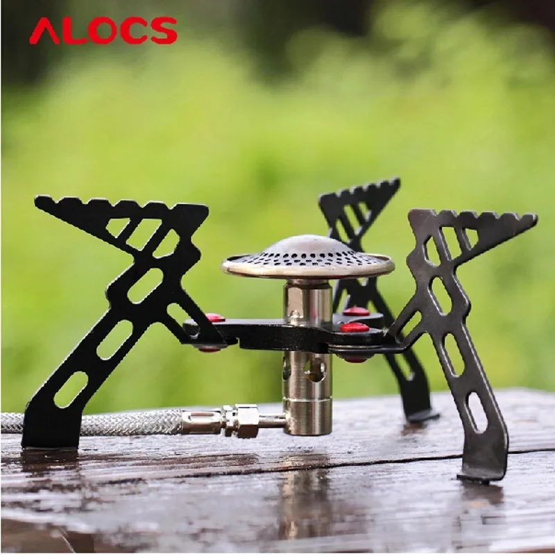 

Alocs CS-G05 Camping Folding Lightweight Stove Phenix Split Portable BBQ Gas Furnace Cook Cookware