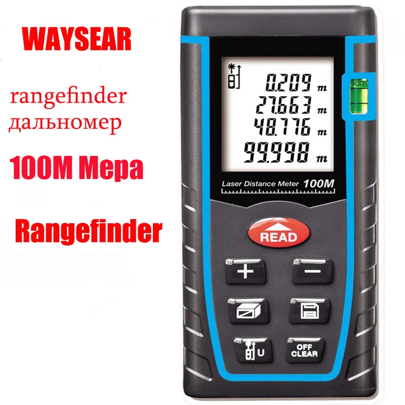 

WAYSEAR Laser Distance Meter Laser Rangefinder 40M 60M 80M 100M Range Finder Digital Laser Tape Measure Area/volume Angel Tool