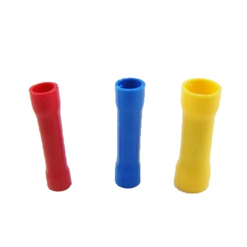 

FREE Shipping Hot sale EA14 200pcsSplice Insulated Straight Wire Butt Connector Electrical Crimp Terminals Electrical Contacts