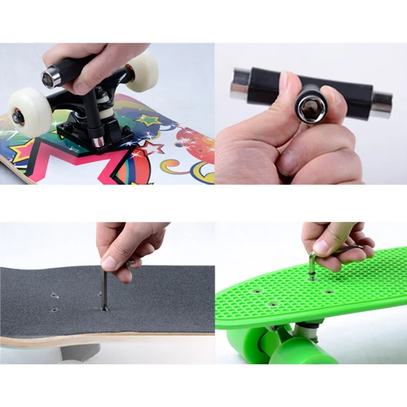 T-type инструмент для скейтборда отвертка розетка Портативный Легкий Многофункциональный скейт t-инструмент мини-самокат инструмент