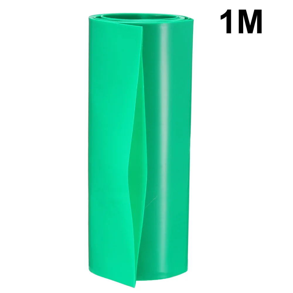 Uxcell PVC 105 мм плоская ширина 1 метр Длина термоусадочная трубка для 18650 источников