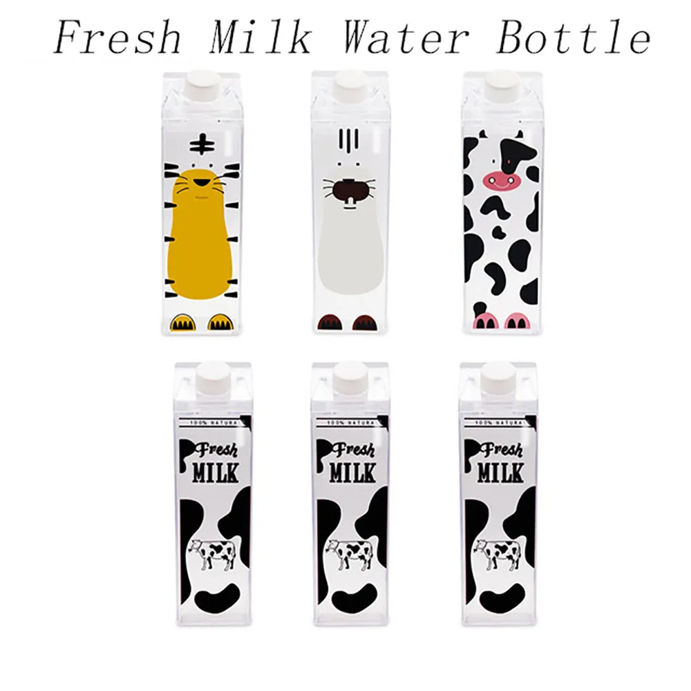 Моя креативная скалолазание тур на открытом воздухе для взрослых бутылка для воды с молоком животные корова кухня свежее молоко Кемпинг дети мужчины бутылки для воды
