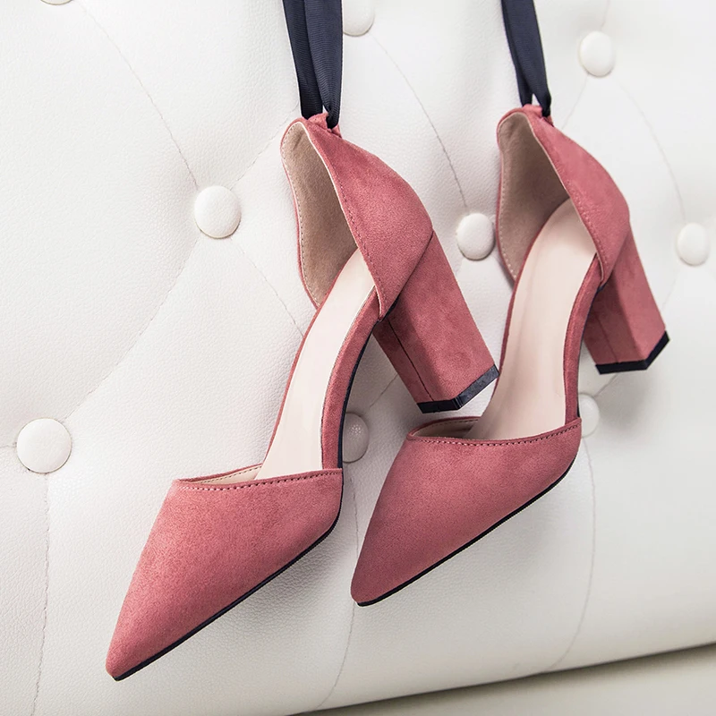chunky high heel shoes