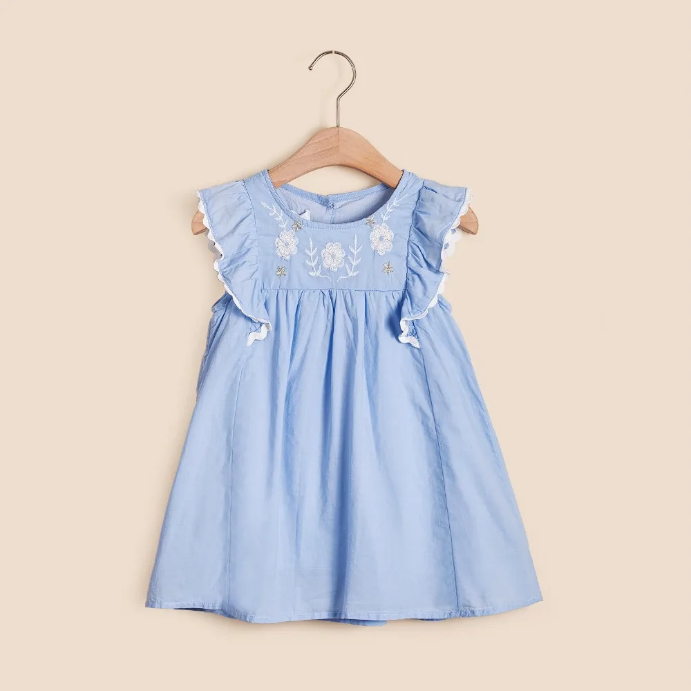 

IMMDOS Summer Dresses For Girl Kids Cotton Princess Dress Girls Sleeveless Floral Dress Baby 2018 Children Fashion New Clothing