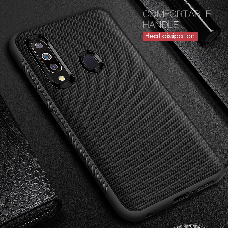 Soft Carbon Fiber Case For Samsung A70 A50 A40 A30 A20 A10 S8 S9 S10E Plus Heat Dissipation Cover Galaxy J4 J6 A6 A7 A8 A9