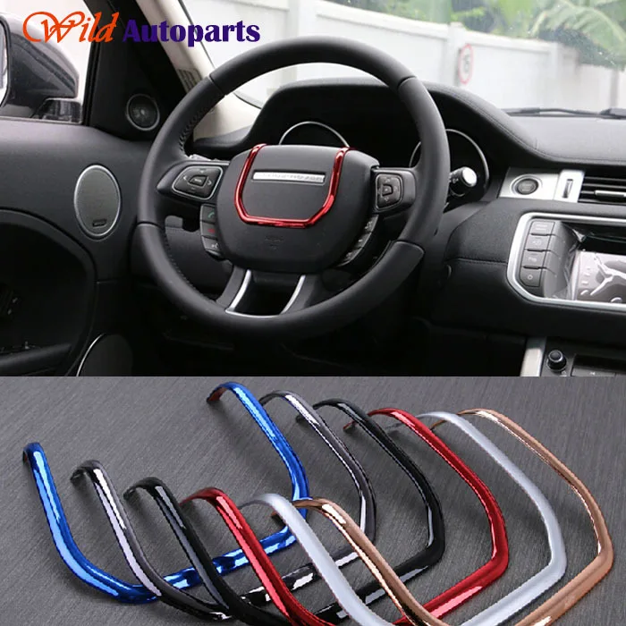 Black/ Red / Chrome ABS Interior Steering Wheel Mo...