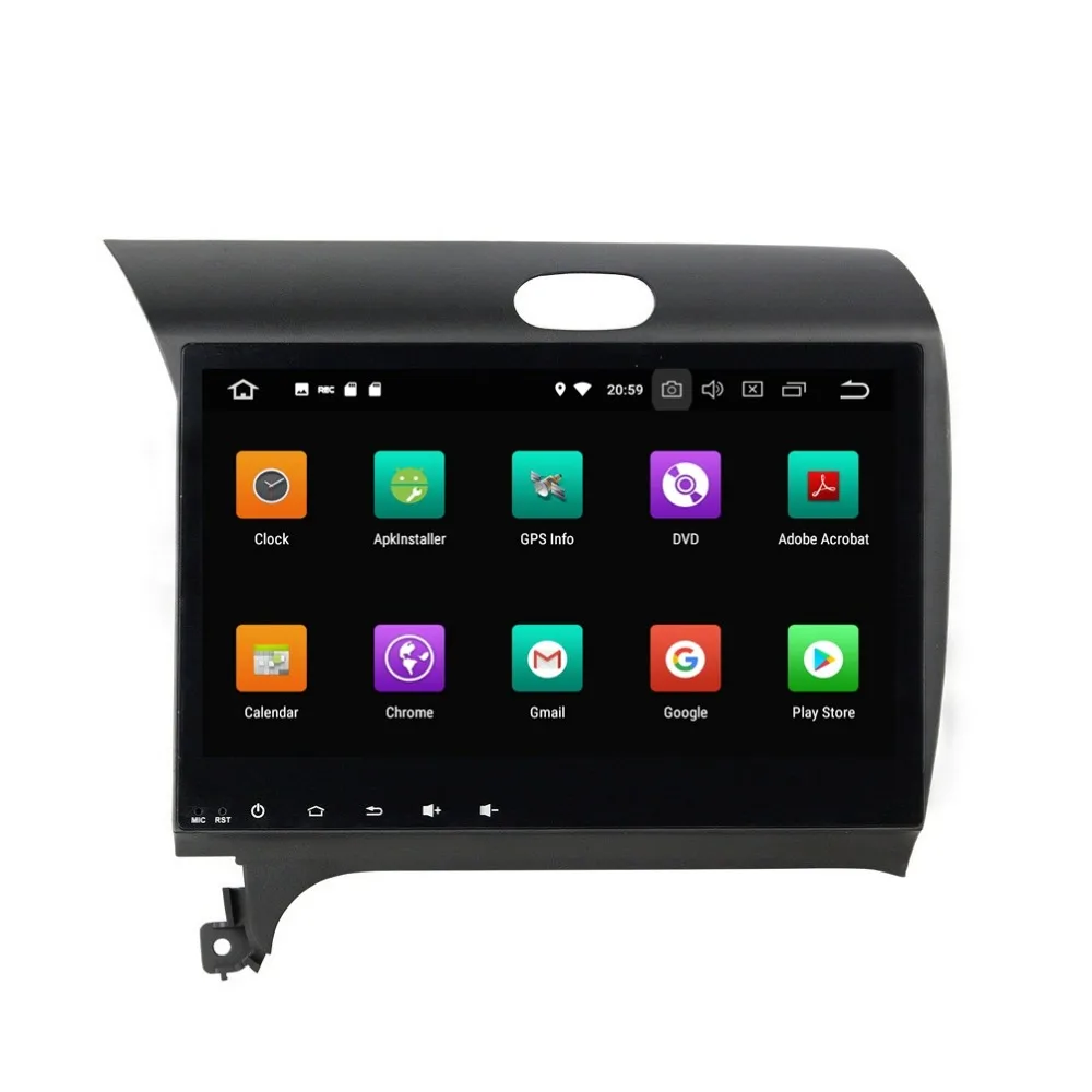Excellent 10.1" Android 8.0 Octa Core Car DVD Player for Kia Cerato K3 Forte 2013 4GB RAM Car Radio GPS WIFI Bluetooth USB DVR 32GB ROM 3