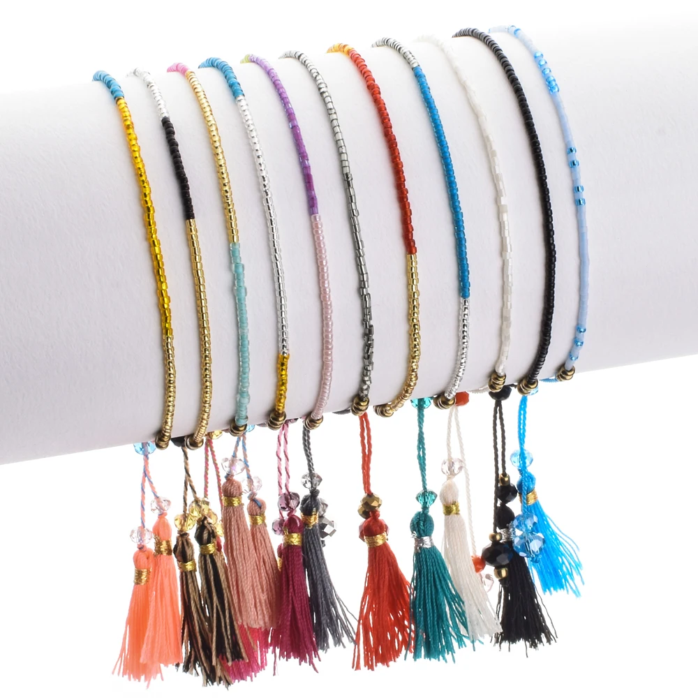 

ZMZY Bohemian Friendship Bracelets for Women Miyuki Seed Beads Multilayer Tassel Bracelet Handmade Fashion Jewelry Gifts