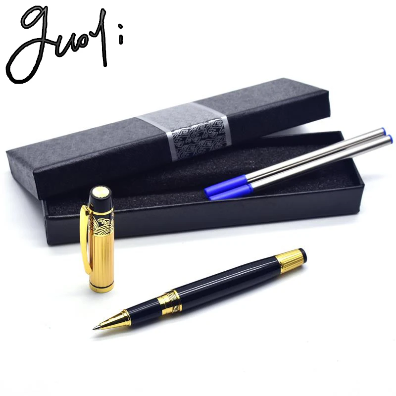 Guoyi D018 Heavy metal Ballpoint Pen. Gift Boxes High Quality Office new pen & School stationery & Writing Metal gifts pen