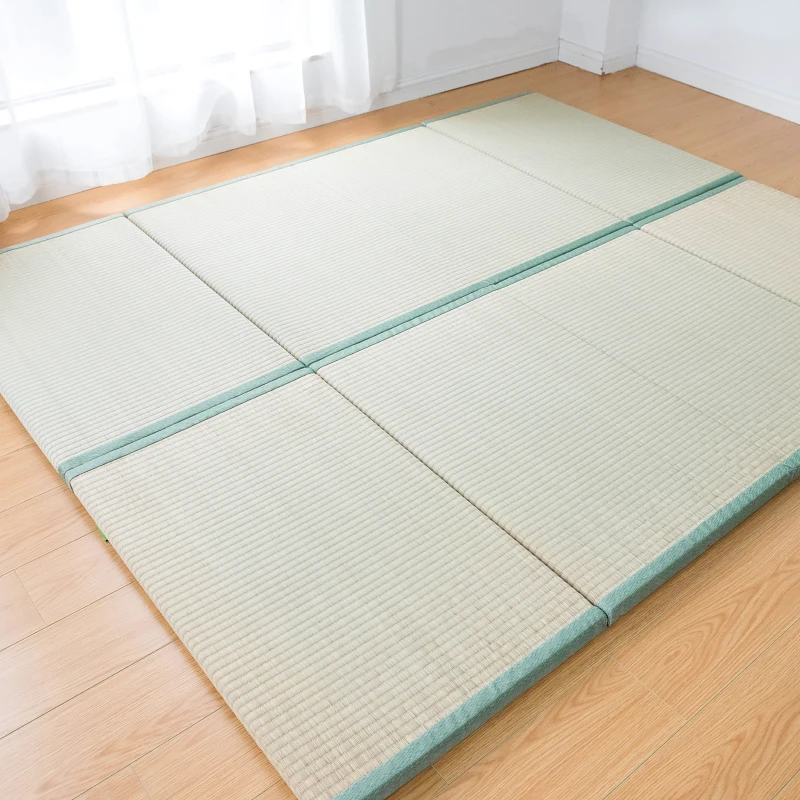  15%Japanese Traditional Tatami Mattress Mat Rectangle Large Foldable Floor Straw Mat For Yoga Sleep - 32875040768